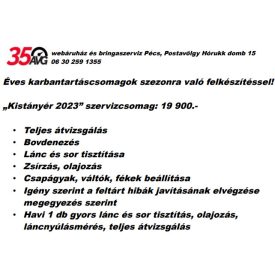 Kistányér szervizcsomag